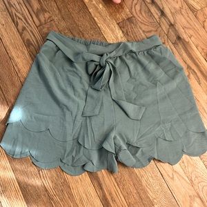 Scalloped shorts